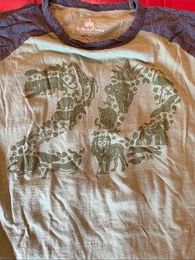 Animal Kingdom Disney 20th anniversary two-Tone Raglan Graphic Tee
